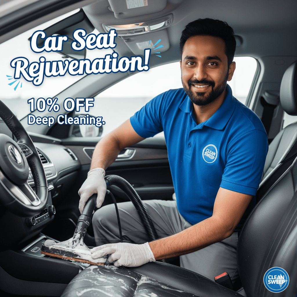 Car Seat Deep Cleaning.